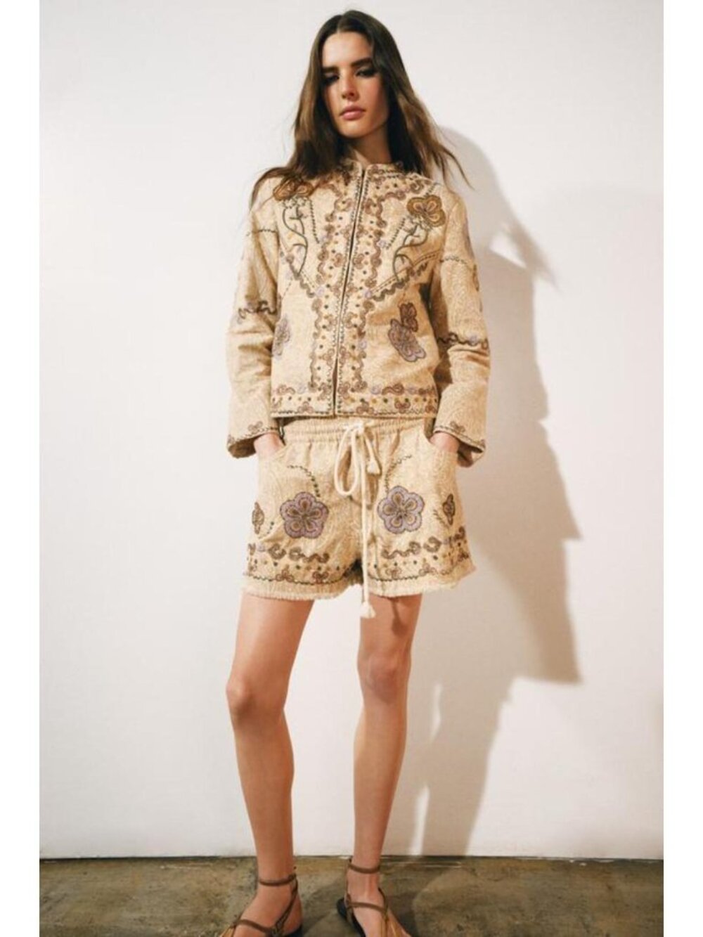 ZARA ZW COLLECTION EMBROIDERED JACKET